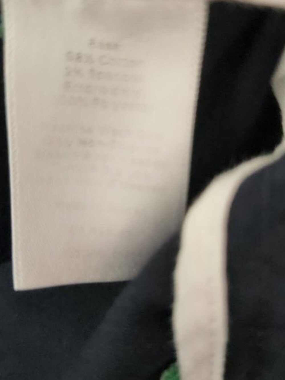 Talbots Navy Palm Tree Capri Cropped Pant Size 6P - Picture 8 of 8